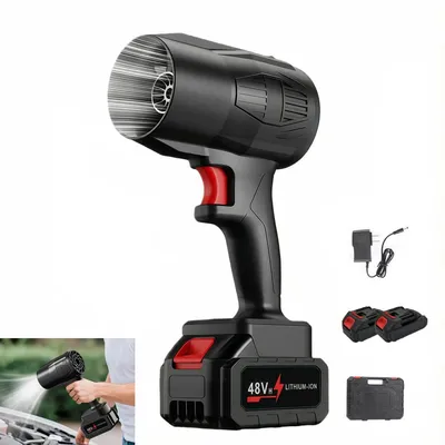 Produktbild von Akku Blasgerät 21V 12Ah 350W, Industrieller Laubbläser Leicht Tragbar für Garten Auto Werkstatt Reinigung