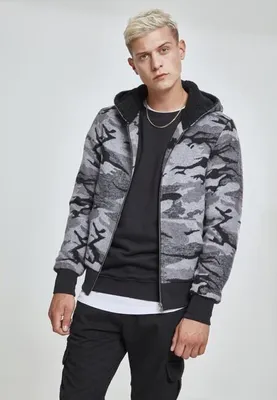 Productafbeelding van Bunda Urban Classics Camo Zip Jacket, donkercamouflage - maat L