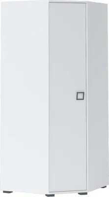 Produktbild von Eckschrank Eckkleiderschrank Jugendzimmer Weiß 198x86x86 cm