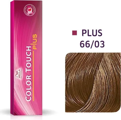 Produktbild von Wella Professionals, Color Touch Plus, Ammoniakfreies, semi-permanentes Haarfärbemittel, 66/03 Dunkelblond Natürlich Golden Intensiv, 60 ml