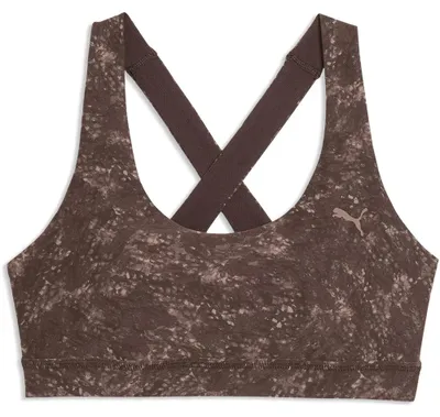 Image de Soutien-gorge de sport Puma Cloudspun, maintien moyen, couleur marron, taille M, pour femme