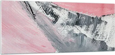 Produktbild von Bilder auf glas - Einteilig - Rosa Grau Farbe - 100x40cm - Glasbilder - Wandbilder - Bilder - zum Aufhängen bereit - Wanddekoration aus Glas - Glas Bilder - Wandbild auf Glas - GAB100x40-4982