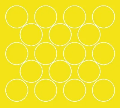 Immagine prodotto di Adesivi rotondi, diametro 10 cm, a pois, 18 pezzi, giallo brillante