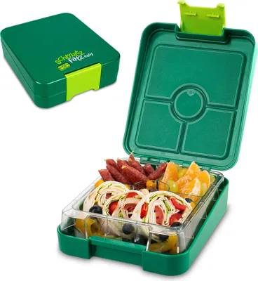 Produktbild von schmatzfatz easy Snackbox 4 Fächer 18 x 15 x 5 cm (BxHxT)