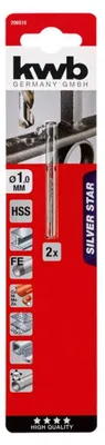 Obrázek produktu pro Urbji metalam HSS d1mm 2gab. 206510