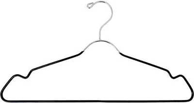 Image de Ensemble de 24 cintres en métal Unyqoos®, fabriqués en acier allié, robustes et stables, gain de place, avec revêtement antidérapant pour chemises, pantalons et vestes