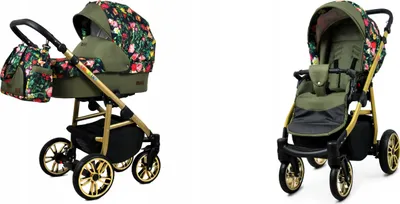 Image de BabyLux® Color Lux | Chat 2-en-1 | Roses et tulipes sur fond noir | Chat combiné | Bébé