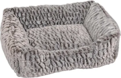 Produktbild von Flamingo Hundebett Snoozzy rechteckig grau/schwarz, Maße: 50 x 40 x 15 cm