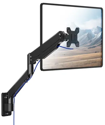 Obrázek produktu pro Jednoramenný monitorový držák, černý, pro monitory do 10 kg, kompatibilní s VESA 75/100 mm