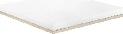 Produktbild von Niederflurbett metallfrei 200x200 Futon metallfreier Lattenrost, Fichte unbehandelt V-60.97-20mit Matratze