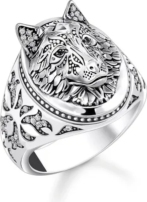 Obrázok produktu pre Thomas Sabo - TR2452-643-21-60 - Prsteň - Uni - Striebro 925, s čiernou farbou - Šírka 60