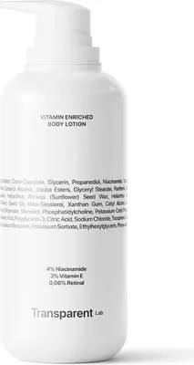 Zdjęcie produktu dla Transparent Lab - Vitamin Enriched Body Lotion - Kuracja do ciała z retinalem, 400ml