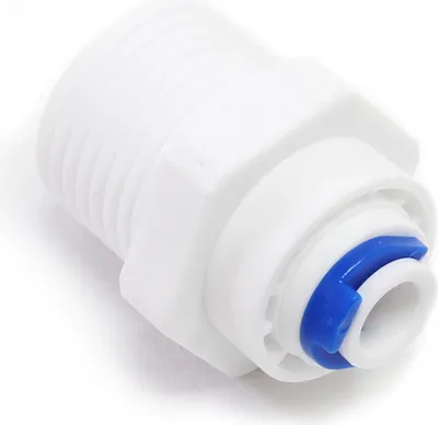 Produktbild von Wiltec Jaco-Adapter 6,5 mm 1/4" Schlauch & 20 mm 1/2" AG, 25 x 25 x 35 mm, PP Schlauchverbinder für Wasserfilter, Osmoseanlage, Umkehrosmose