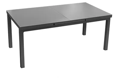 Produktbild von Dining-Tisch bellavista Boston 100 x 77 cm Aluminium/Glas grau
