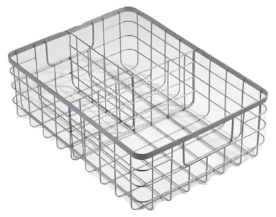 Produktbild von CALICOSY - Grauer Drahtkorb mit 3 Metallfächern