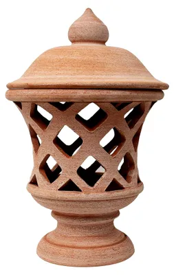 Produktbild von Terrakotta-Außenlaterne, 55 x 35 x 35 cm, für Gartenbeleuchtung