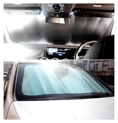 Produktbild von Sonnenschutz Auto Frontscheibe, für Suzuki Ignis 2016-2020 Passgenau Windschutzscheibe Faltbare Doppelschichtige Waermedämmung Sonnenschutzblende