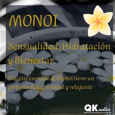 Zdjęcie produktu dla QKnatur MONOI Massage Oil 200ml - Zmysłowy olejek do masażu całego ciała