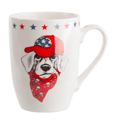 Zdjęcie produktu dla PORCELANA Kubek 300 ml Kubek do kawy Kubek do herbaty Kubek EASY MORNING LABRADOR