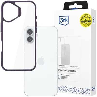 Image de 3mk Housse Armor Case+ Cover pour Apple iPhone 16 Plus backcover transparent