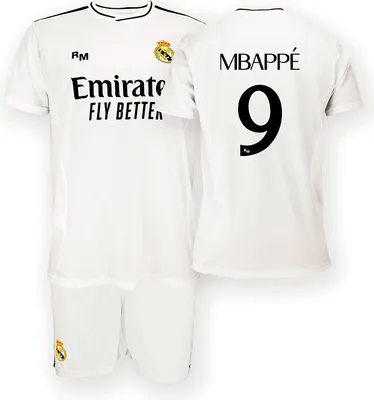 Zdjęcie produktu dla Koszulka piłkarska Realu Madryt Mbappe do domu - dziecko - 116