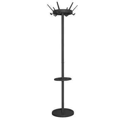 Produktbild von V-Part - Garderobenständer freistehend Crown, Regenschirmhalter - Steel   - Schwarz