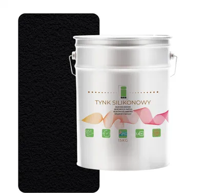 Produktbild von Silikonputz 9005 Außenfassade Schwarz 1,5 mm Premium 15 kg