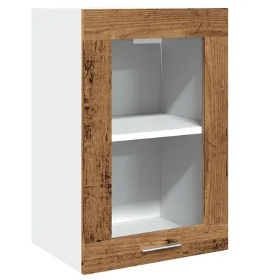 Produktbild von vidaXL Hängeschrank Lyon Glas Altholz-Optik 40x31x60 cm Holzwerkstoff