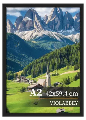 Produktbild von Bilderrahmen A2 Schwarz 42 x 59,4 cm