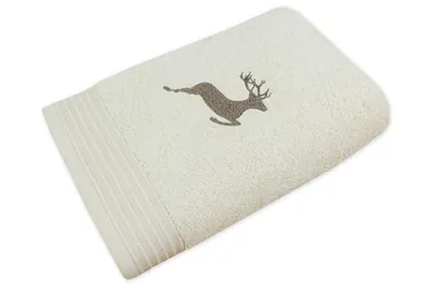 Produktbild von framsohn Frottierserie 'Hirsch' Gästetuch 30 x 50 cm Champanger