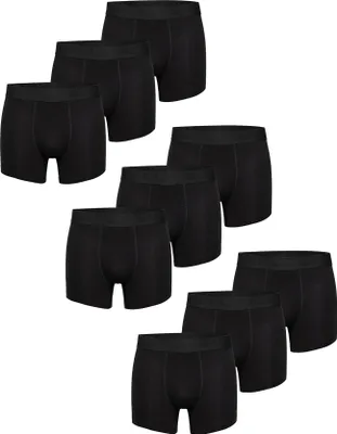 Produktbild von Phil & Co. Berlin Herren Retro Boxer 9-Pack Jersey Core - Black  - Größe L