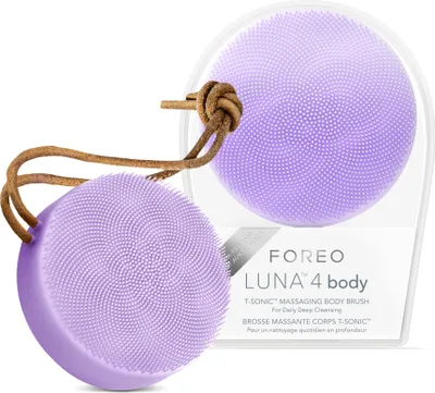 Produktbild von FOREO LUNA 4 body Silikon-Körperbürste – Für sanftes Körperpeeling & Ganzkörperpflege – 100 % wasserdicht & USB-aufladbar