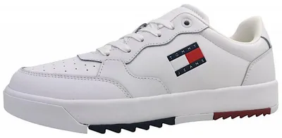 Productafbeelding van Tommy Hilfiger Retro Herrenschuhe Schnürschuhe Sneaker low Weiß Freizeit
