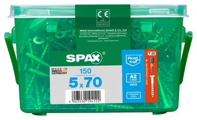 Produktbild von Spax Universalschrauben 5.0 x 70 mm TX 20 - 150 Stk.