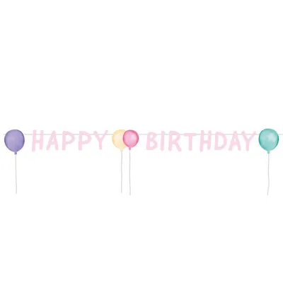 Produktbild von amscan Partykette Happy Birthday 150cm