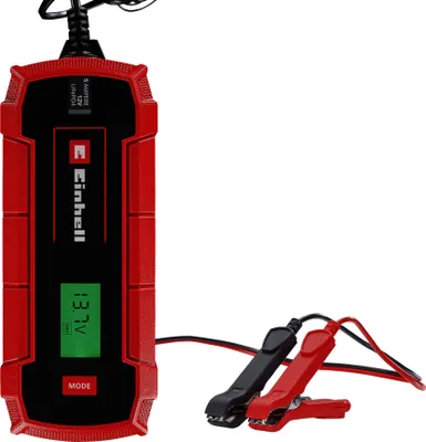 Zdjęcie produktu dla Einhell CE-BC 5 M, 12 V, 5 A, Einhell, Wewnętrzna, LCD, Czarny, Czerwony
