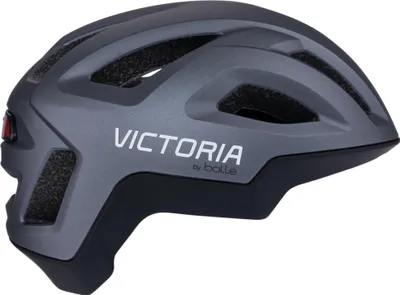 Image de Victoria Casque React Led Gr.M Titanium Matte gris,noir