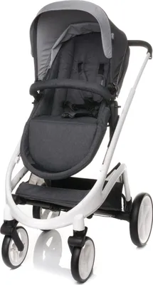 Zdjęcie produktu dla 4Baby | Wózek dziecięcy - Wózek dziecięcy 2 w 1 - Ciemnoszary - Aluminiowa rama - Amortyzowane koła - Odwracane siedzisko, składania jedną ręką, Cosmo