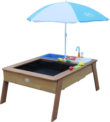 Produktbild von AXI Linda Sand & Wassertisch aus Holz mit Spielküchenspüle | Matschtisch / Spielküche / Wasserspieltisch / Sandtisch für Kinder in Braun mit