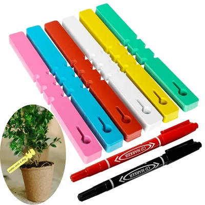 Produktbild von Pflanzenschild Pflanzenetikett Pflanzenstecker - 300 Stück - Verstellbar - 2 x 21 cm - Kunststoff - Wetterfest - Für Garten und Balkon