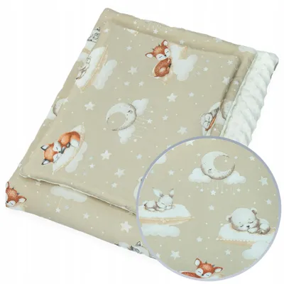 Produktbild von Kerstin Kindertagesdecke Minky 100x135 cm + Kissen