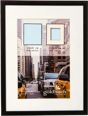 Produktbild von Goldbuch Kunststoffrahmen Puro schwarz 15x20 cm