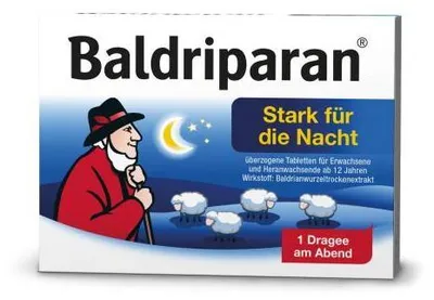 Produktbild von Baldriparan Stark für die Nacht überzogene Tabletten 60 St