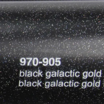Produktbild von (25€/m²) Oracal 970RA Autofolie 905M Black Galactic Gold Matt Folie 152 cm Breite Laufmeterware gegossene Auto Folie selbstklebend