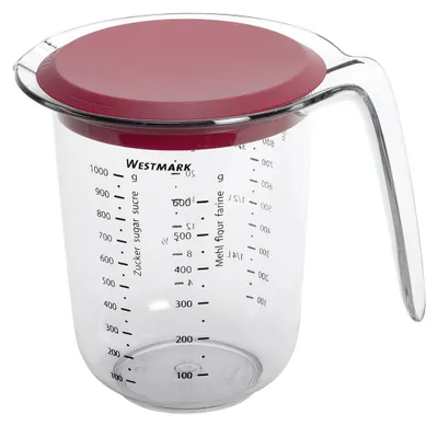 Zdjęcie produktu dla Westmark 30662270, 1 l, g, ML, oz, Plastik, Czerwony, Przezroczysty, Niemcy