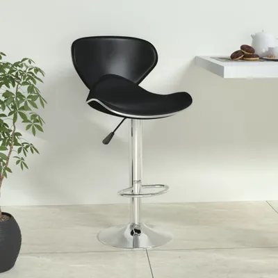 Produktbild von The Living Store Barhocker Schwarz Kunstleder