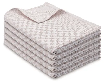 Produktbild von 5-teiliges Set Geschirrtücher, 100% Baumwolle, 46x70 cm, braun