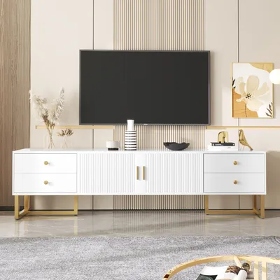 Produktbild von Lowboard, 175/30/46 cm, TV-Schrank, Fernsehtisch, Fernsehschrank für Wohnzimmer, stehend, matt