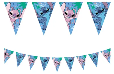 Obrázek produktu pro Papírový banner Disney Stitch&Angel 120x180cm