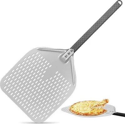 Produktbild von Famanu Pizzaschaufel 30 cm - Geperforeiert, mit hitzebeständigem Griff